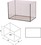 AKWARIUM PROSTE 53L WYM.50X30X35CM (4MM) CZARNE (53L)