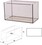 AKWARIUM PROSTE 96L WYM.80X30X40CM (6MM) CZARNE (96L)