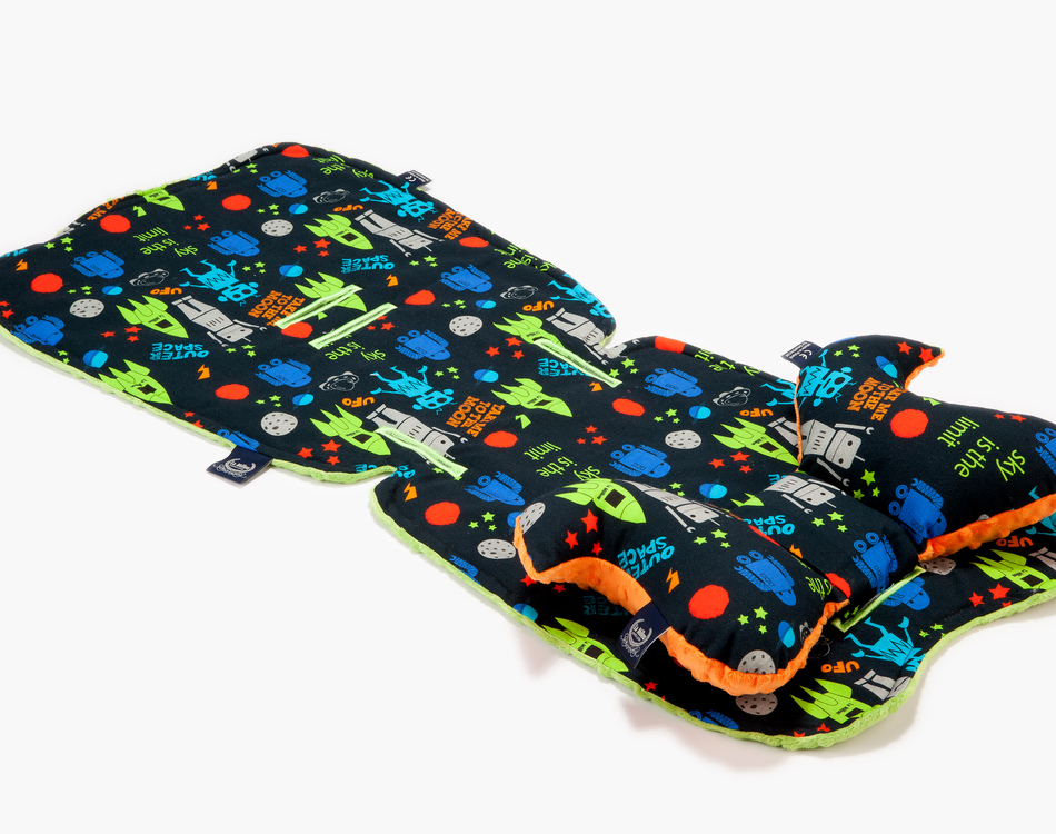 STROLLER PAD - ROBOTS | GREEN