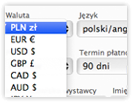 Wiele walut i języków