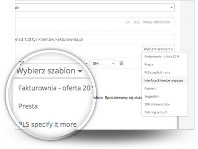 Szablony odpowiedzi