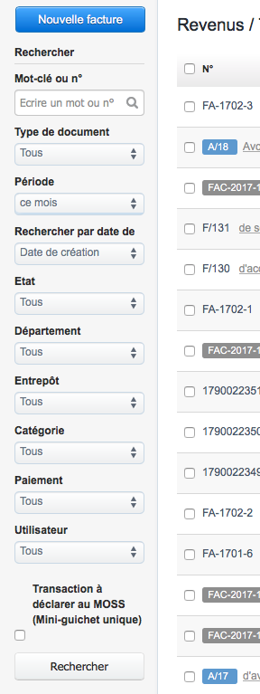 module de recherche