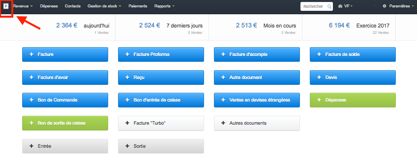 page d'accueil